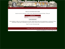 Tablet Screenshot of panettafamily.com